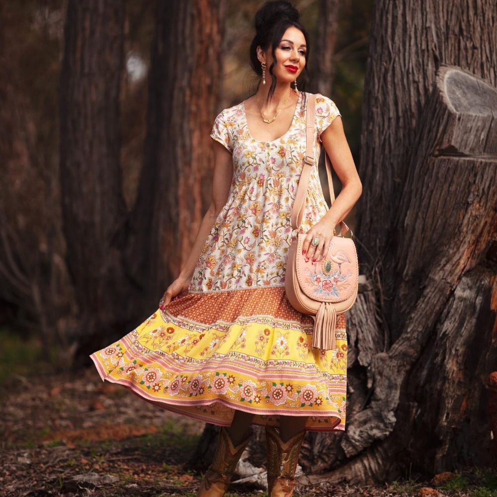 Portobello honeydew gown